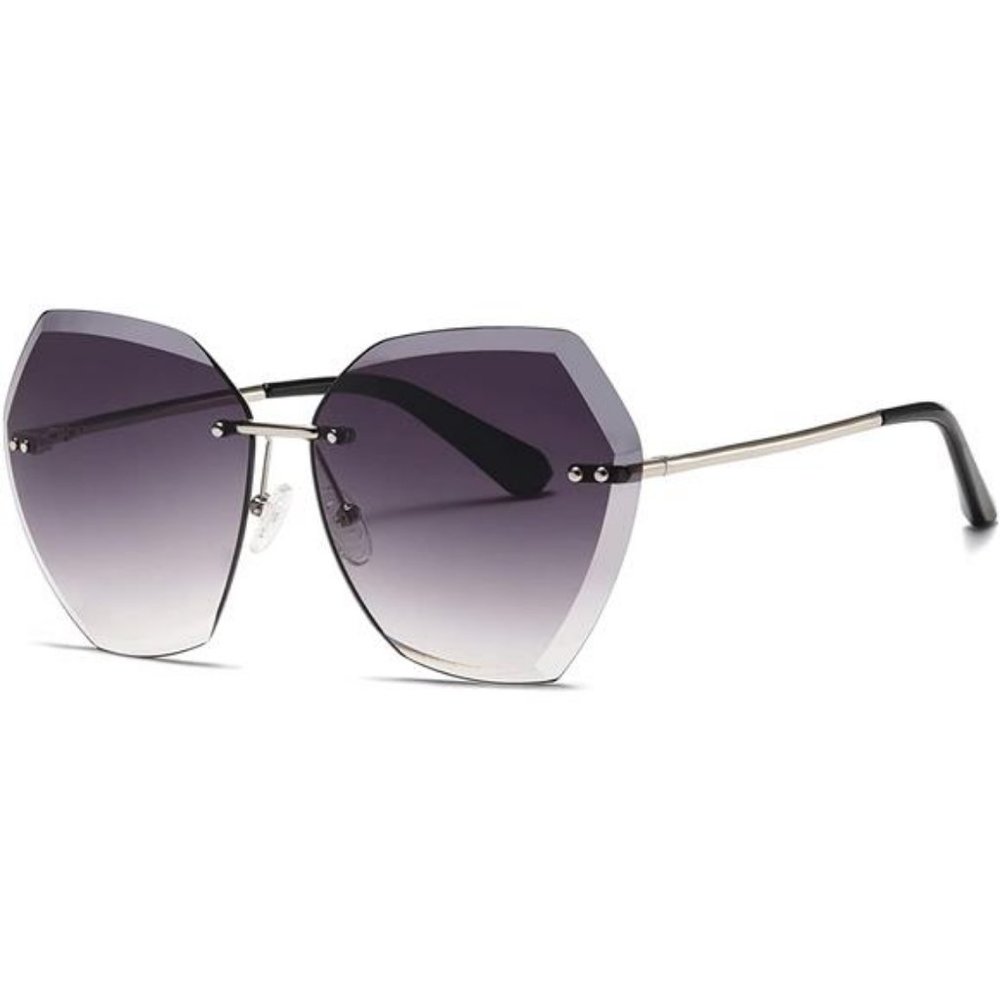 AEVOGUE Sunglasses For Women Oversized Rimless